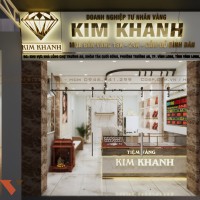 Phương án thiết kế tiệm vàng Kim Khanh sang trọng